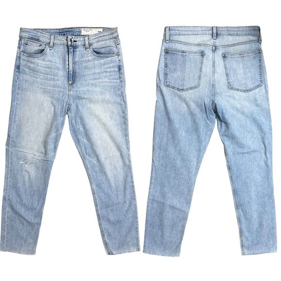 rag & bone Denim - RAG & BONE Women’s Nina High-Rise Ankle Cigarette Jeans,‎ SZ 29